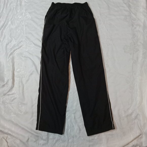 Youth Sport Tek Track Wind Pants YL Black Athletic Lined Zip Sz 10/12 Sportek - Picture 5 of 9